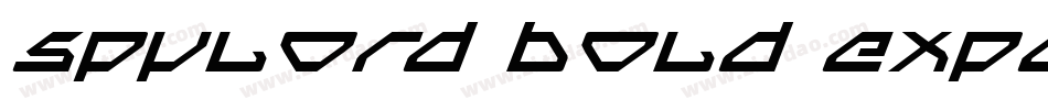 Spylord Bold Expanded Italic字体转换